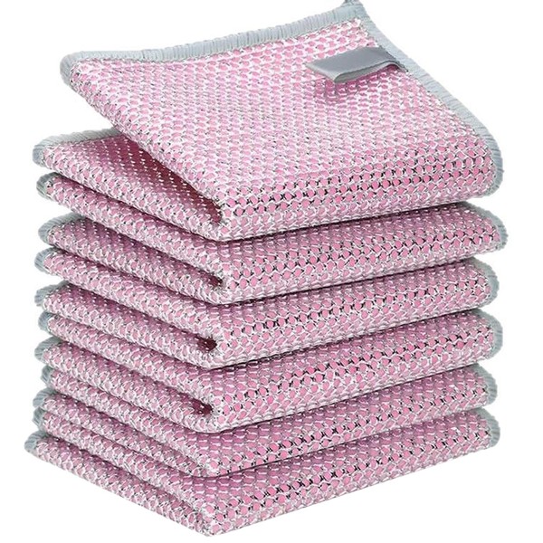 6Pcs Non Scratch Wire Dishcloth Multipurpose Wire Dishwashing Rags for