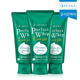Senka 센카 퍼펙트 휩 로우 pH 카밍 시카 100g 3개 Senka Perfect Whip Low pH Calming Cica 100g 3pcs