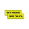 Signs ByLITA Standard Watch Your Head Sign (Yellow/Black) - Small