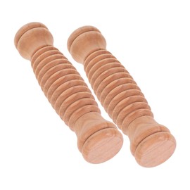 FRCOLOR 2PCS Wooden Massage Roller Durable Foot Leg Massager for Deep Tissue Relief Portable Handheld Tool for Muscle Fatigue for Yoga and Relaxation Sessions