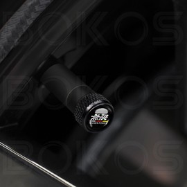 Honda Tire Valve Cap Ascort Insight Avancia Integra Airwave Cross City Civic Type R Jazz H-RV CR-V Dress Up Cool (Honda, Black)