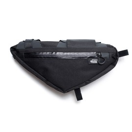 State Bicycle Co. Bicycle Frame Pouch Bag. 2.5L Big Storage, Bike Triangle Wedge Framebag For Mountain Bikes, Road Bikes, City Bicycles. Black