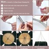 Silver Metallic Ceiling Drapes Hanging Kit 24 Inches Hoop Metal