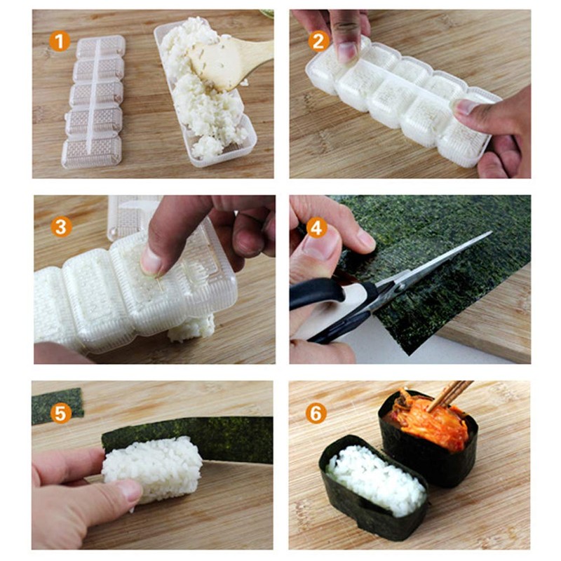 2 Pieces Sushi Maker Mold Nigiri Sushi Mold Rice Ball