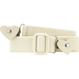 Playshoes Elastic With Hearts Clips Girls Belt, Beige (natur), 116-140