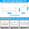 [2 PACK] UPGRADED 242126602 Refrigerator Door Bin Shelf Replacement For
