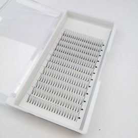 Eyelash Extension Russian 3D Premade Volume Eyelashes C Curl D Curl, Thickness 0.10 mm, Length: 8 mm to 16 mm for Eyelash Extensions (11 mm X3, C-curl)