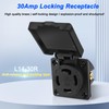 XMSJSIY NEMA L14-30R Outlet 30Amp Locking Receptacle for Generator 125/250V