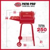 Char-Griller® Patio Pro Charcoal Grill and Smoker with Cast Iron