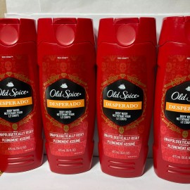 Old Spice Desperado Body Wash Red Zone 16oz 4 Bottles DISCONTINUED Men 16 Ounce