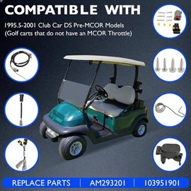 Whole Golf Carts Pre-MCOR to MCOR4 Conversion Kit, for All 1995.5-2001 Club Car DS Pre-MCOR Motor Controller Output Reglulator MCOR4, Replace AM293201 103951901 Pre MCOR to MCOR 4 Convert Kits