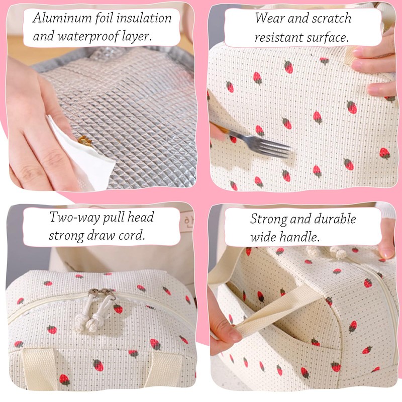 Guyode Lunch Bag, Cooler Bag, Lunch Bag, Insulated Lunch Bag,