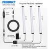 Under Cabinet Lights Plug in Led Light Strip 3 Pack