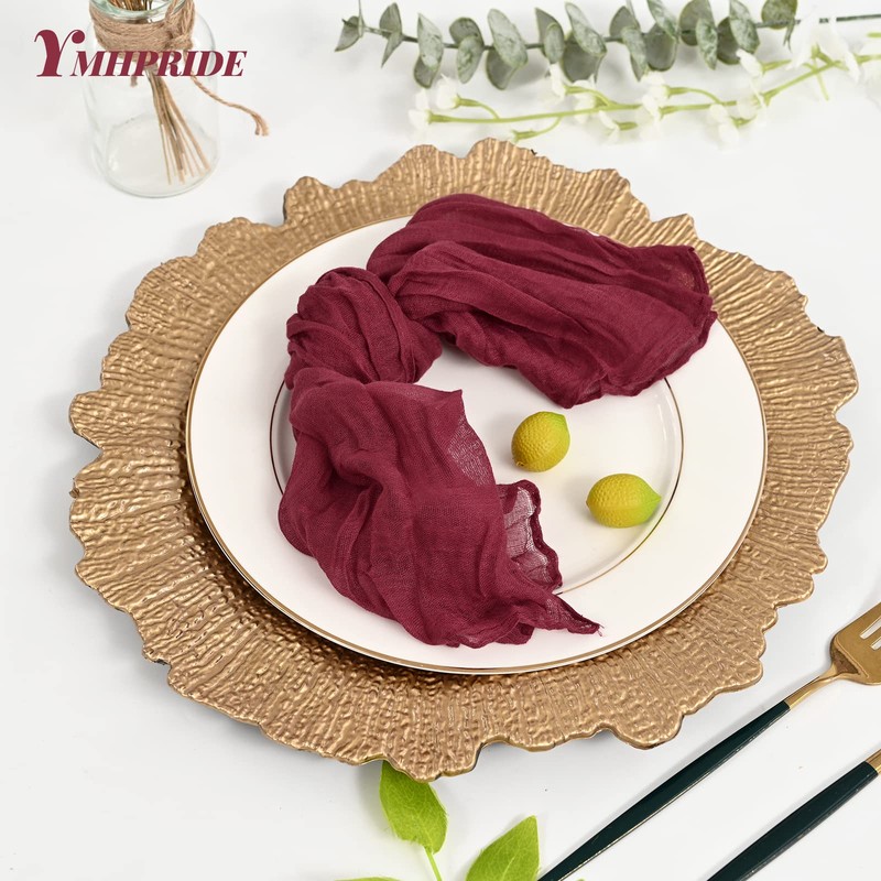 30 Pieces Gauze Cheesecloth Vintage Boho Hand Dyed Cotton Square