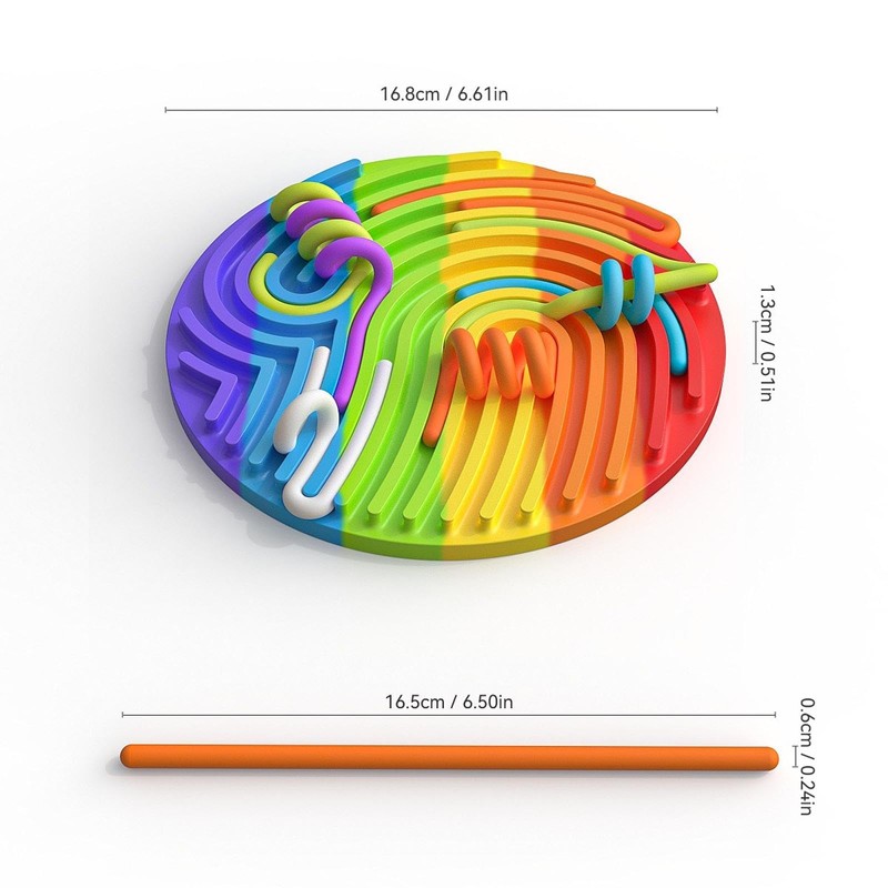 Fenteer Multicolor Sensory Board for Fidgeting And Travel Use in
