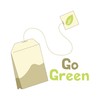 CafePress Go Green Bumper Sticker 10"x3" Rectangle Bumper Sticker Car