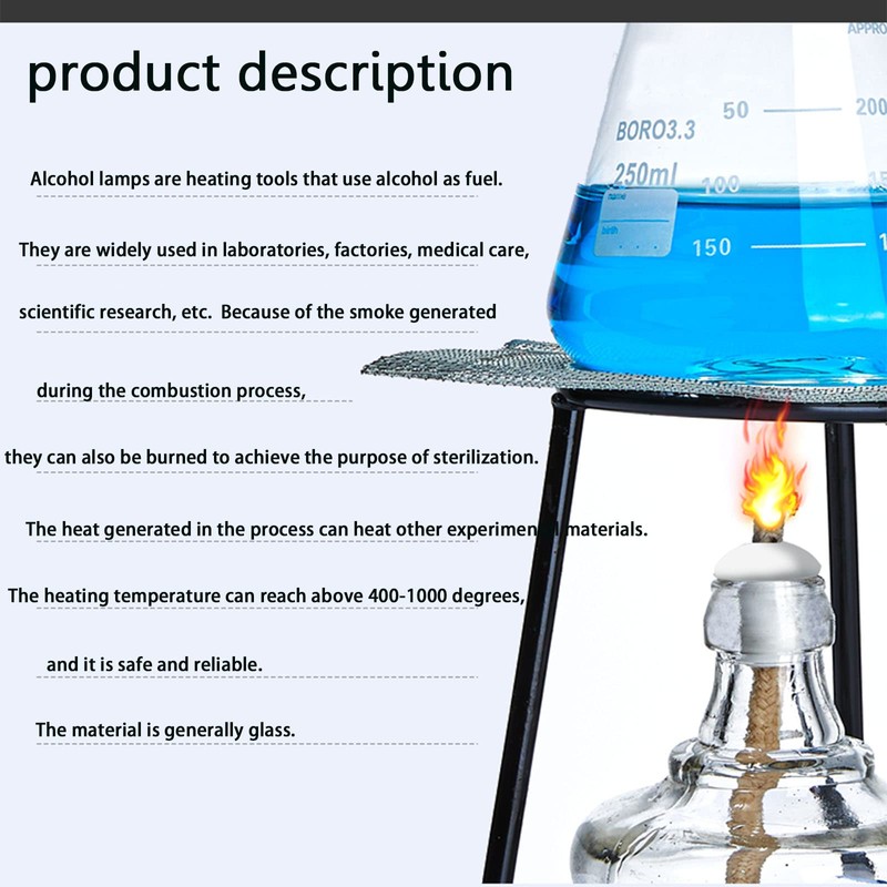 Empty Alcohol Lamp Bottle Glass Alcohol Burner Lamp Dental Lab