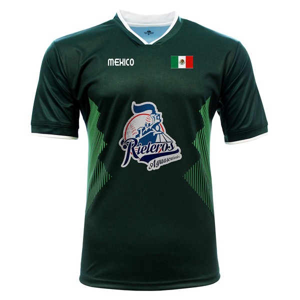 Jersey Mexico Rieleros de Aguascalientes 100% Polyester_Made in Mexico (X-Large) Green