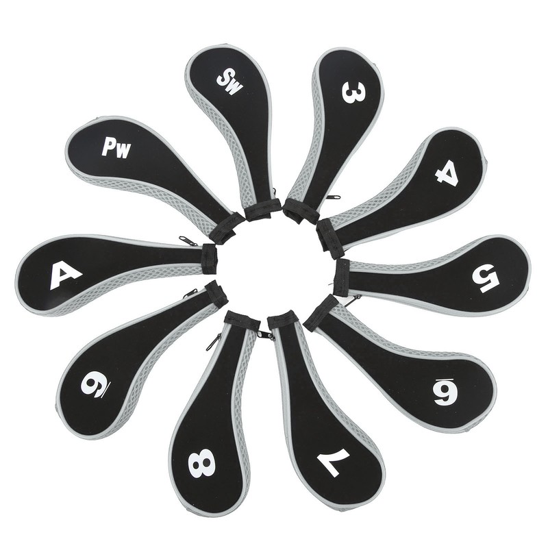 10Pcs Golf Club Head Cover Neoprene Golf Head Cover for