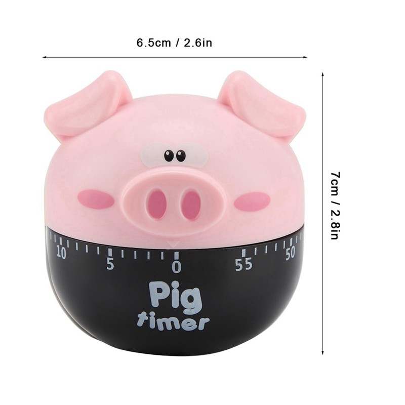 Lovely Piggy Kitchen Timer Cooking Timer 55 Minutes Cute Animal