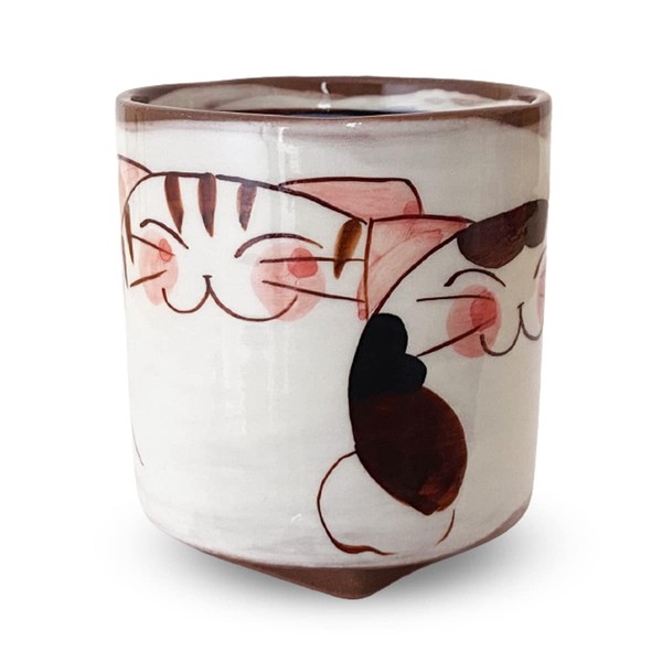 J-kitchens 180047 Kobo Sho~ Sho~ Square Highland, Teacup, Red, 3