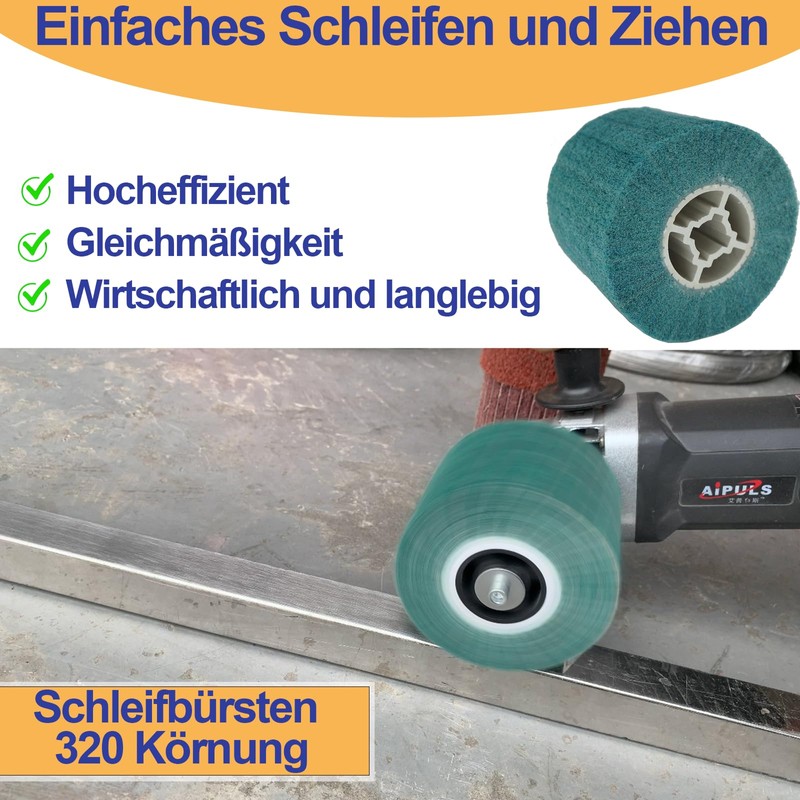 Sanding Roller Brush, Nylon Brush, Sanding Sleeves for Sanding Roller