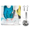 Abiyou Pack of 2 Universal Construction Keys, Zinc Alloy Architect