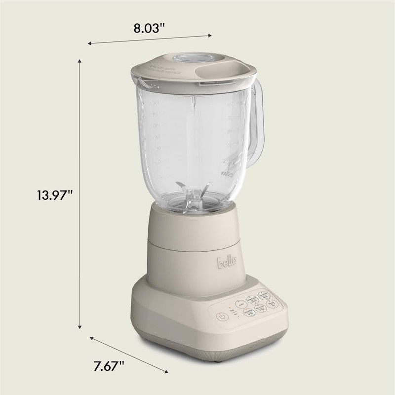 bella 10 Speed Countertop Blender, Juicer & Smoothie Maker, Fits-anywhere™