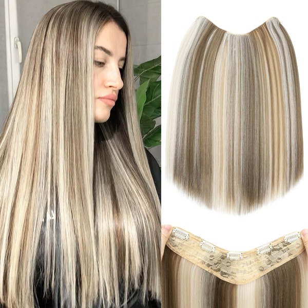 S-noilite One Piece Clip in Hair Extensions Balayage 18 Inch