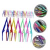 Mikinona 2sets Professional Makeup Tool Set Plastic Eyebrow Tweezers Eyebrow
