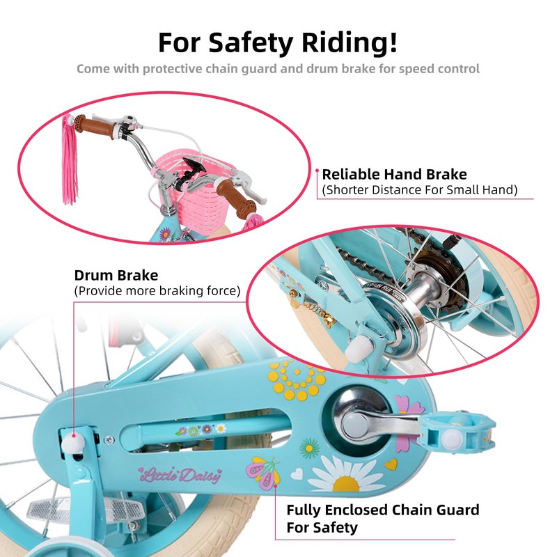 JOYSTAR Little Miss 16 Inch Kids Bike for 4-6 Years