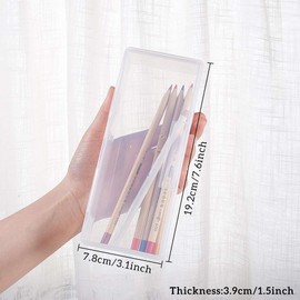 Benecreat Rectangle Big Clear Plastic Bead Storage Container Box for Items, Pills, Herbs, Small Beads, Jewellery Accessories