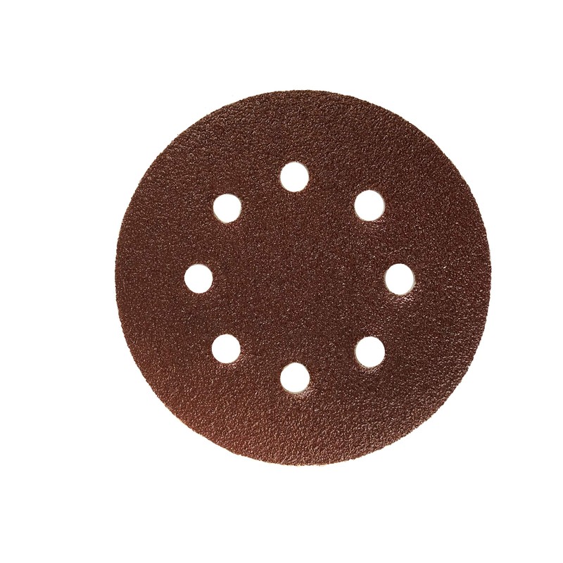 50 Velcro-Backed Sanding Disks Diameter 125 mm 180-Grit for Eccentric