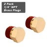 Hromee 5 Piece 1/4 Inch Compressor Air Tank Port Fittings