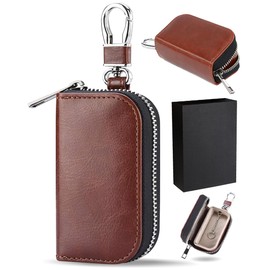 MONOJOY Key Case for Relay Attack Prevention, Radio Waves, Smart Key, Anti-theft, Car, Smart Key Case, Signal Blocking, Relay Attack Protection, Carbon Fiber, PU Leather, Anti-theft Goods, Relay