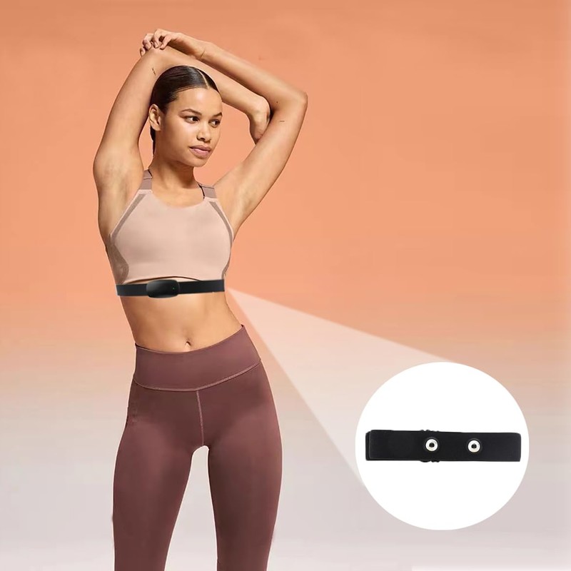 Heart Rate Monitor Chest Replacement Strap, HR Sensor Belt Compatible