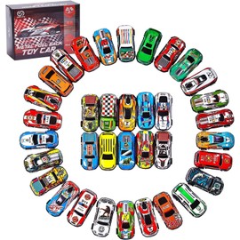 36PCS Metal Pull Back Cars Toy for Kids, Toy Cars for Kids Ages 3-8, Race Cars Party Favors for Kid Toys, Party Favors Birthday Gift for Boys Girls