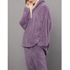 Fenclushy Women's Fluffy Loungewear Sleepwear Lounge Casual Pajamas Sets Loose