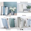 DARUITE Acrylic Bookend Transparent Bookend Acrylic Clear Book Holder for
