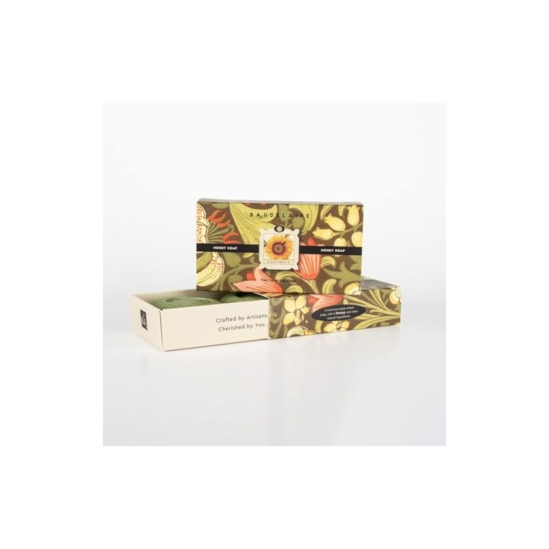 Baudelaire Honey and Calendula Bar Soap, 1.4 Ounce, Set of