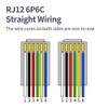 XANHAM RJ12 Cable 6 feet Telephone Line Cord with 6P6C
