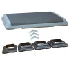 Unbranded 43'' Exercise Aerobic Step Platform Adjustable Fitness Stepper W/4