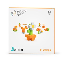 Bizak, Pixio 24 pieces, make as many combinations as fantasy, CREA new and fun characters with this set with endless possibilities, everything can be combined. Flower (64245010)