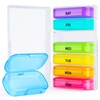 ZIKEE 7 Packs Extra Large Pill Organizer, Portable Pill Box