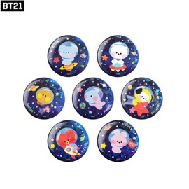 BT21 Can Badge [SPACE] 1ea, Type:SHOOKY