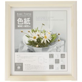 ユーパワー フォトフレーム ホワイト 色紙サイズ
