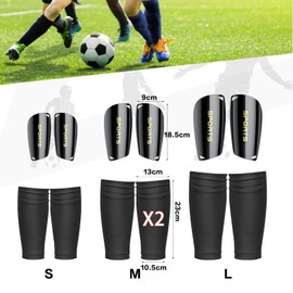 Shin Pads Youth Football Small Shin Pads Football Men Women Shin Pads Socks with Optimised Pocket Thin Shin Pad Holder Shin Pads