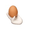zoele White Ceramic Decorative Egg Cup Holder Stand - Breakfast