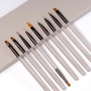 Nail Art Brushes,9PCS Acrylic Nail Brushes for Nails,Acrylic Nail Brush