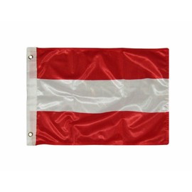 SouthBeach 12x18 Austria Plain Rough Tex Knitted Flag 12''x18'' Banner Grommets 100D